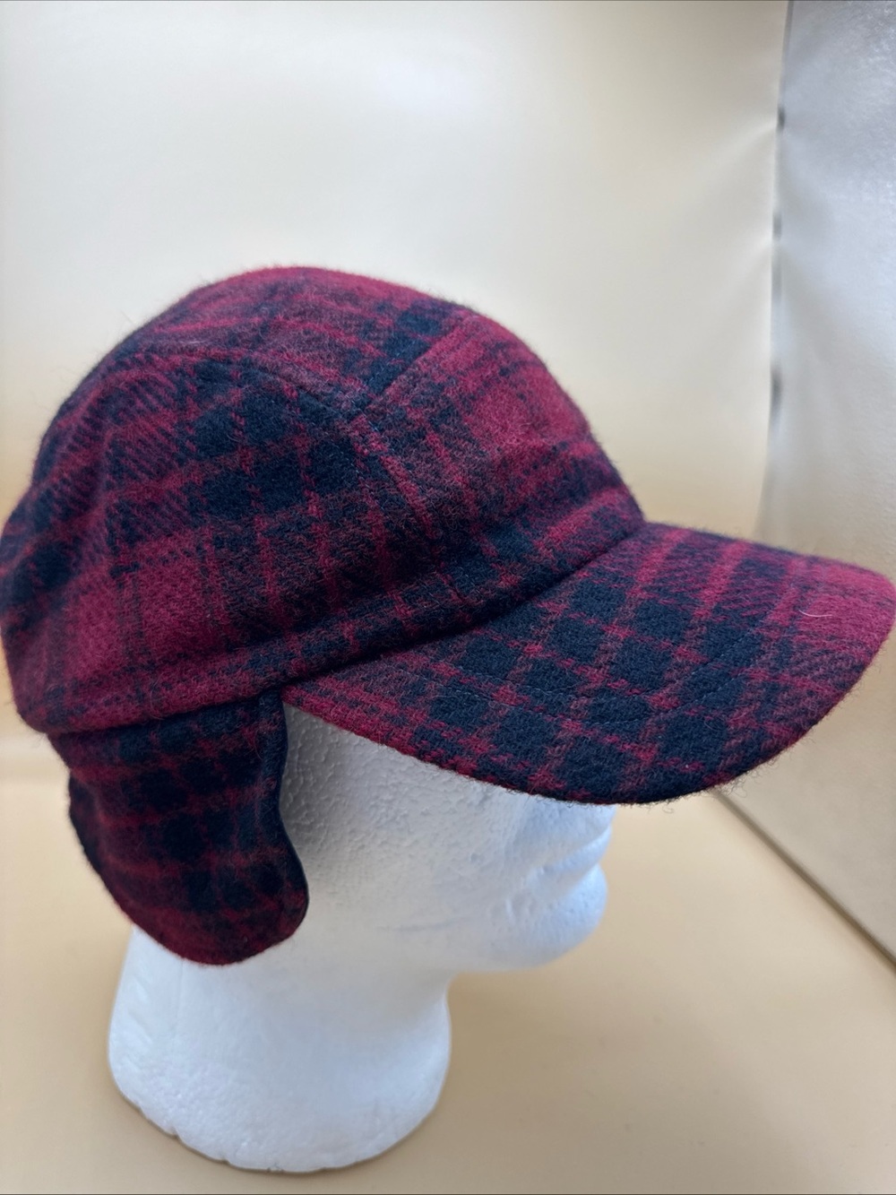 Polo Ralph Lauren Wool Buffalo Plaid Hunting Cap Hat NWT Blue Label L/XL